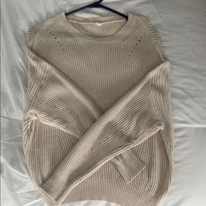 L. GARAGE TAN SWEATER
